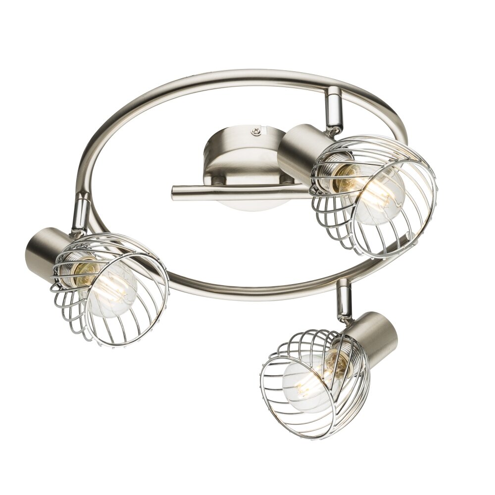 Globo Texas Deckenstrahler Nickel-Matt, 3-flammig main product photo