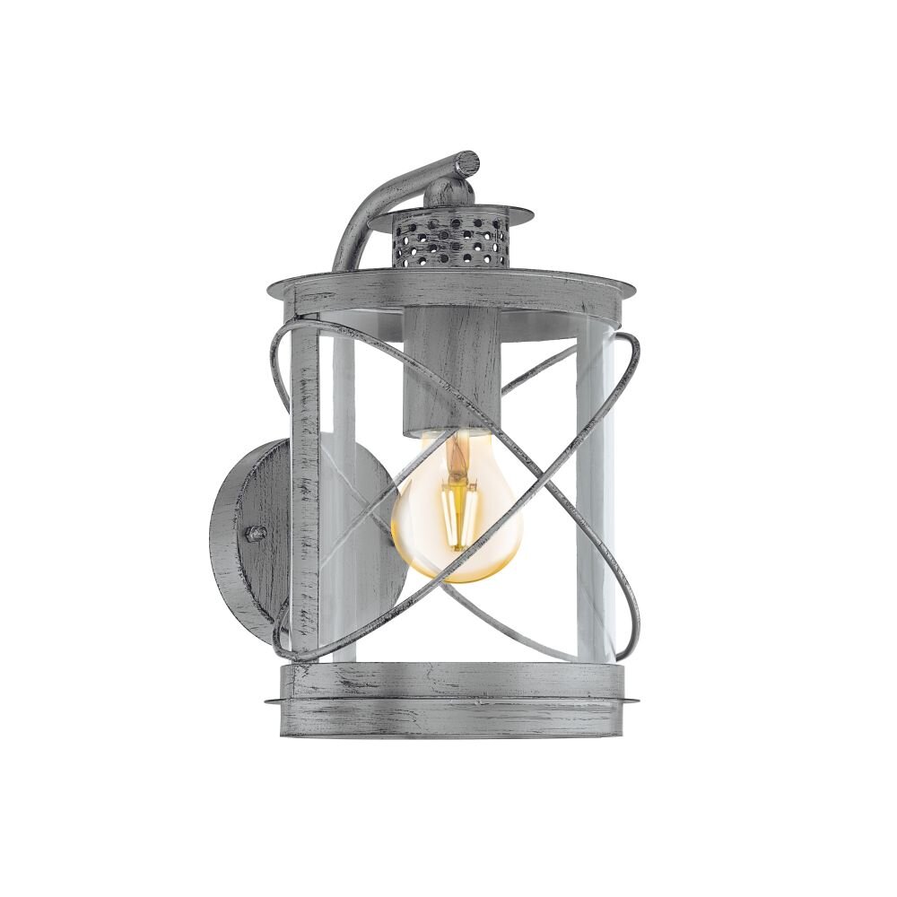 Eglo HILBURN 1 Wandleuchte Dunkelbraun, Silber, 1-flammig main product photo