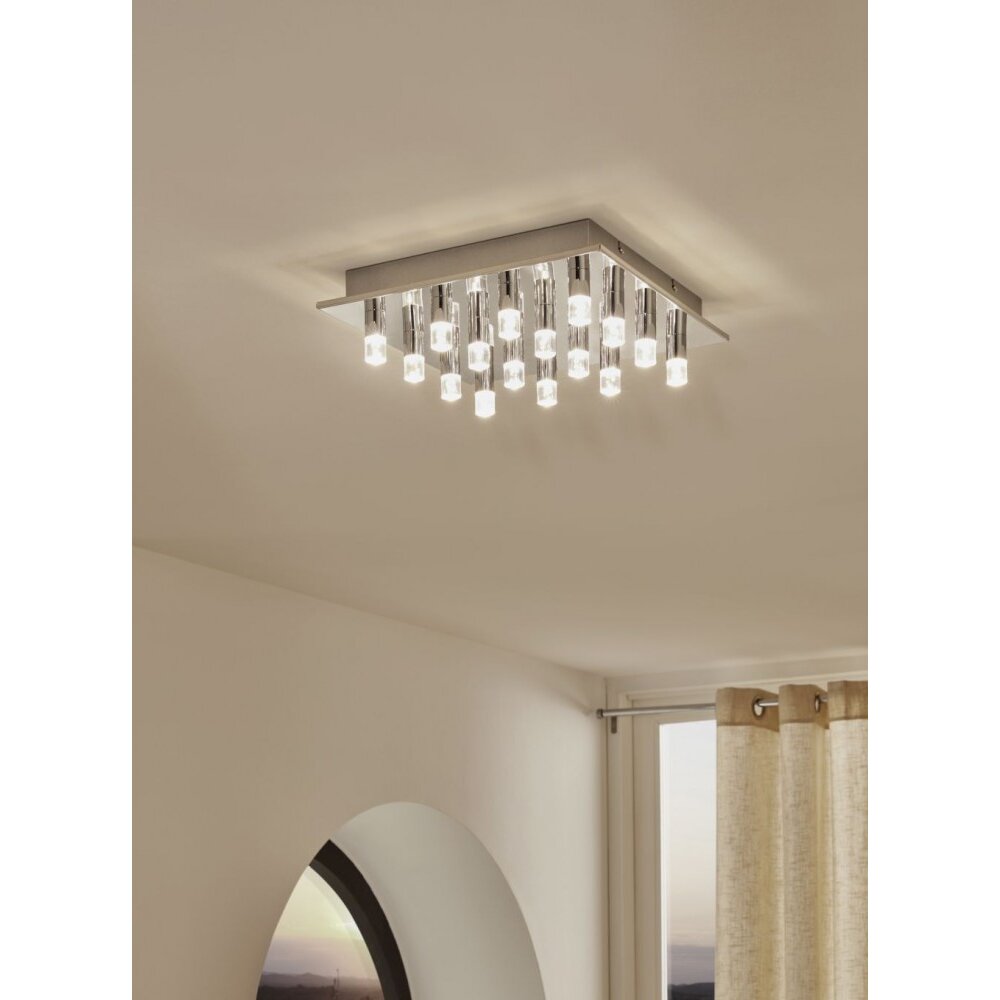 Eglo TEOCELO Deckenleuchte LED Chrom, 16-flammig main product photo