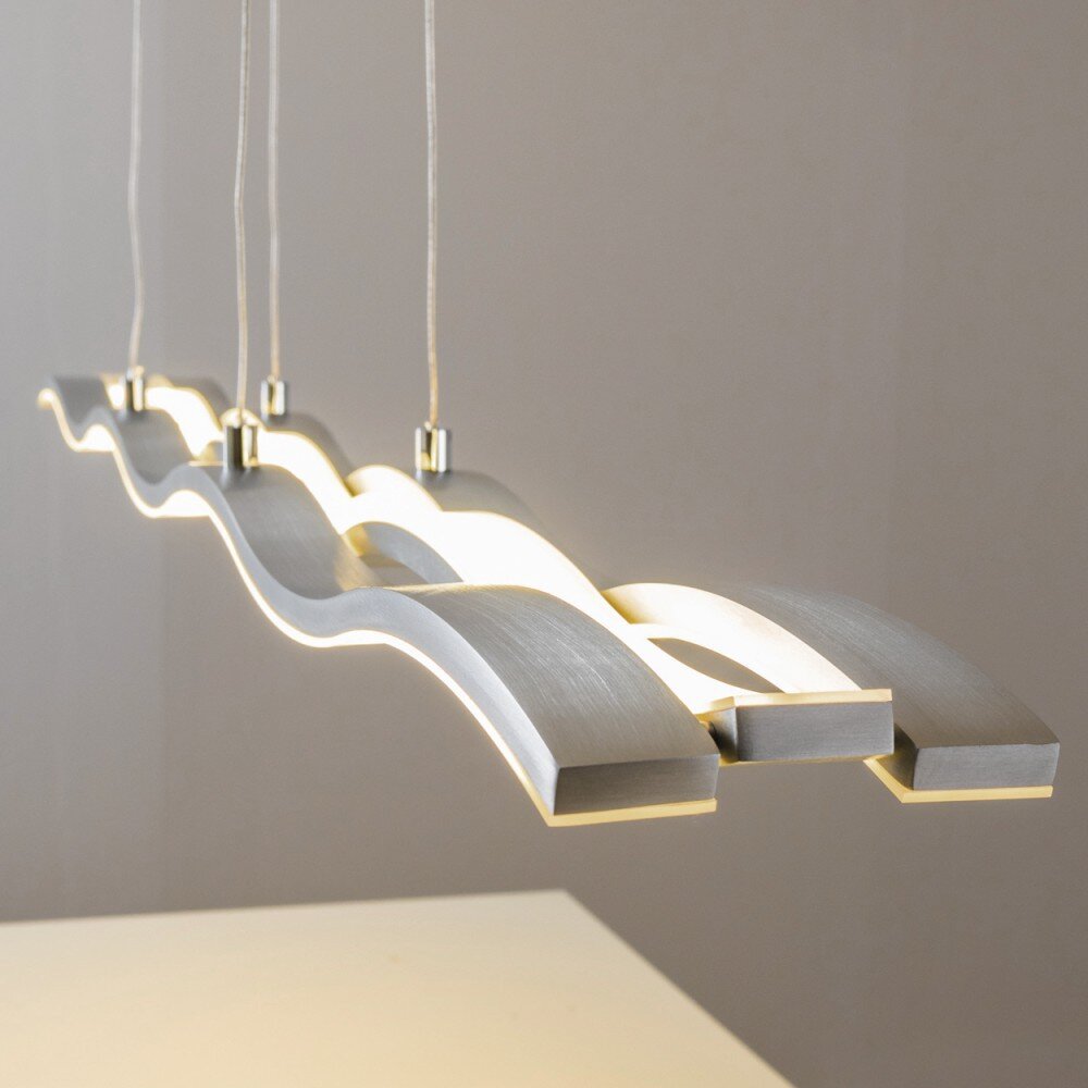 Hopedale Pendelleuchte LED Chrom, Nickel-Matt, 1-flammig main product photo
