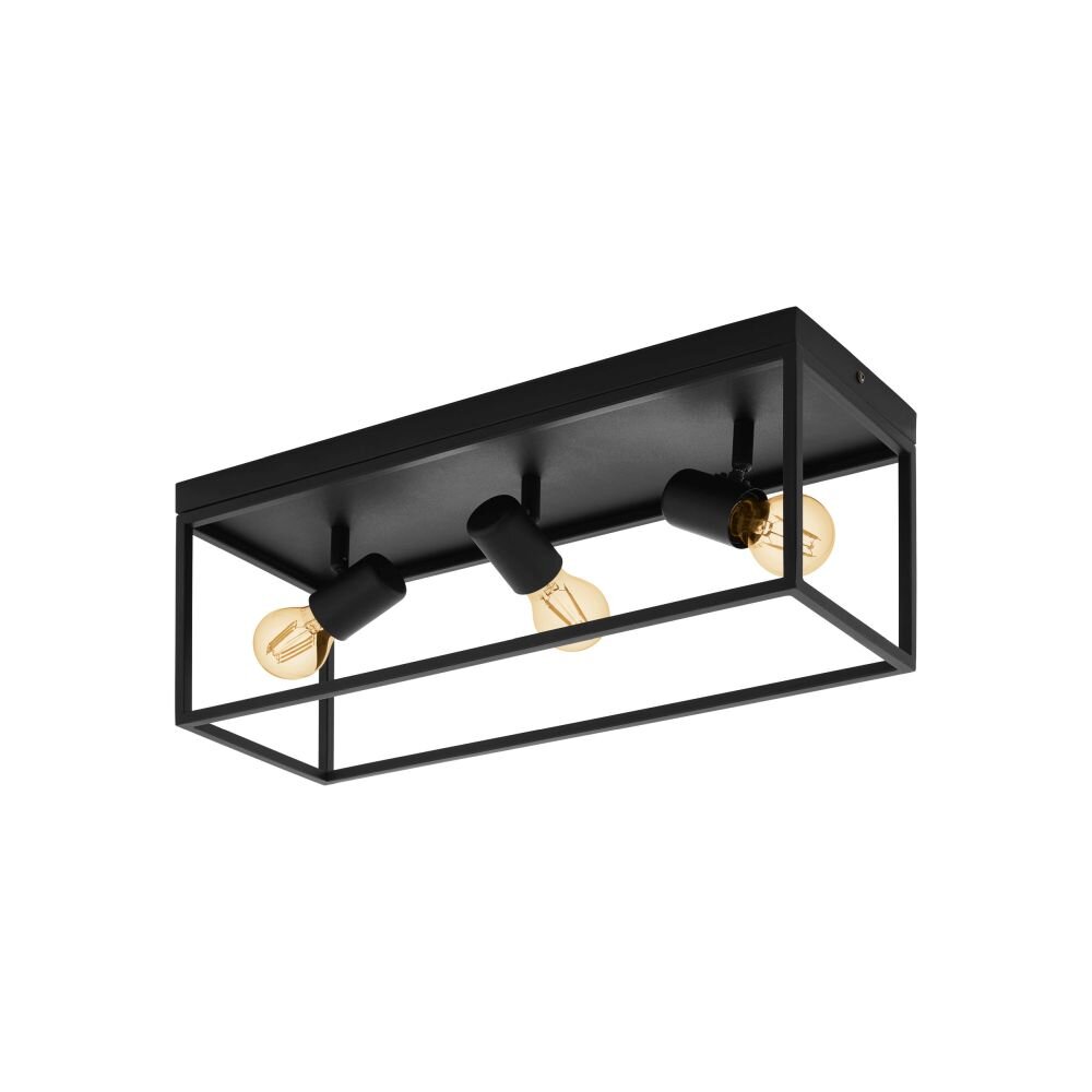 EGLO SILENTINA Deckenleuchte Schwarz, 3-flammig main product photo