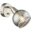 Globo ROMAN Wandstrahler LED Nickel-Matt, 1-flammig