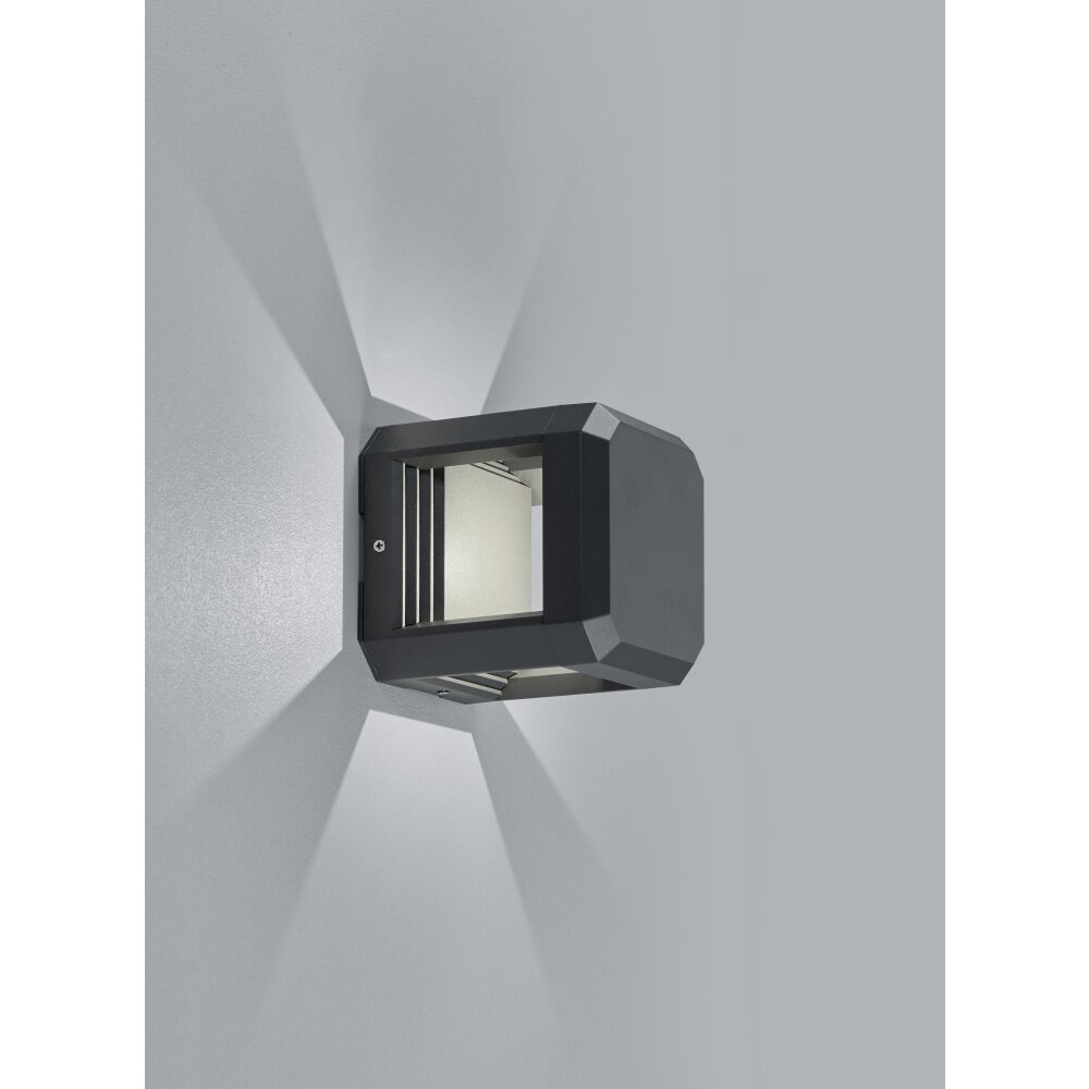 Trio Leuchten LOGONE Aussenwandleuchte LED Anthrazit, 1-flammig main product photo