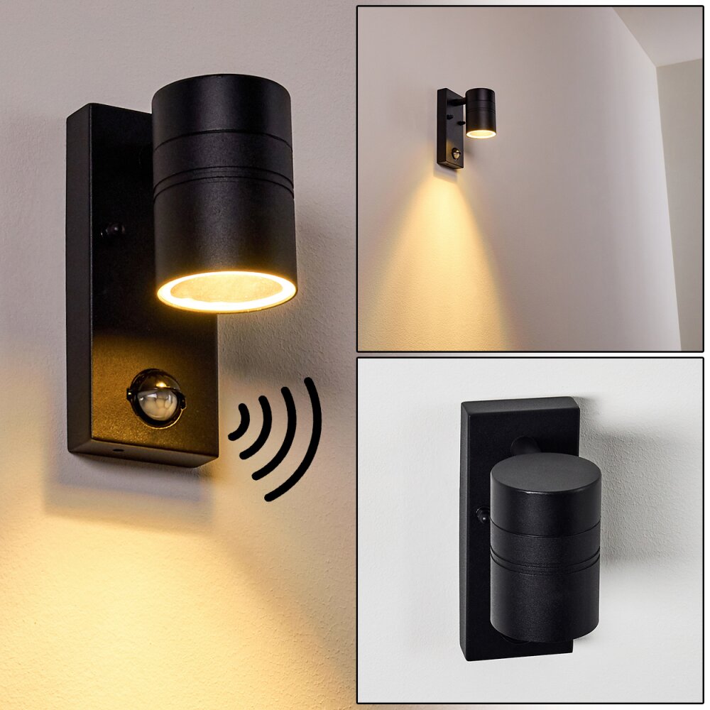 Froslev Außenwandleuchte LED Schwarz, 1-flammig, Bewegungsmelder main product photo
