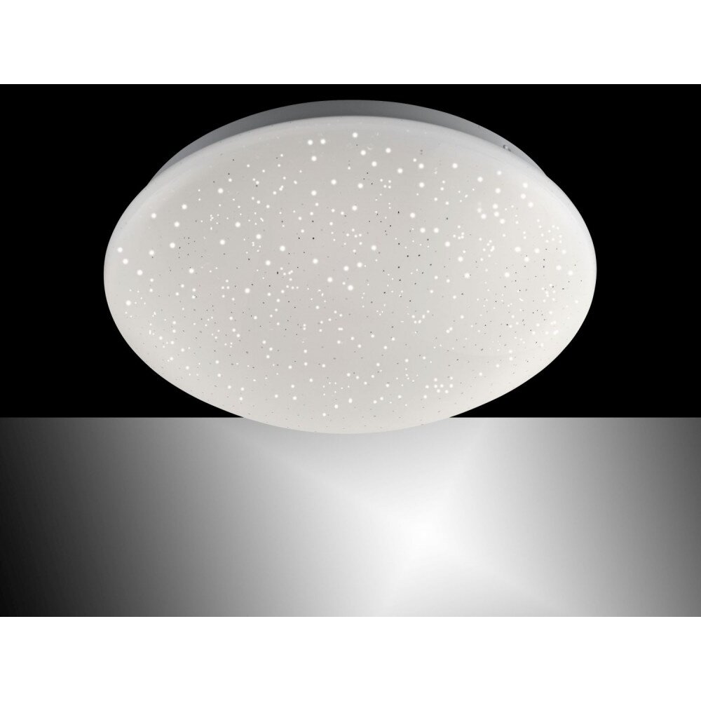 Leuchten Direkt SKYLER Deckenleuchte LED Stahl gebürstet, Weiß, 1-flammig, Fernbedienung, Farbwechsler main product photo