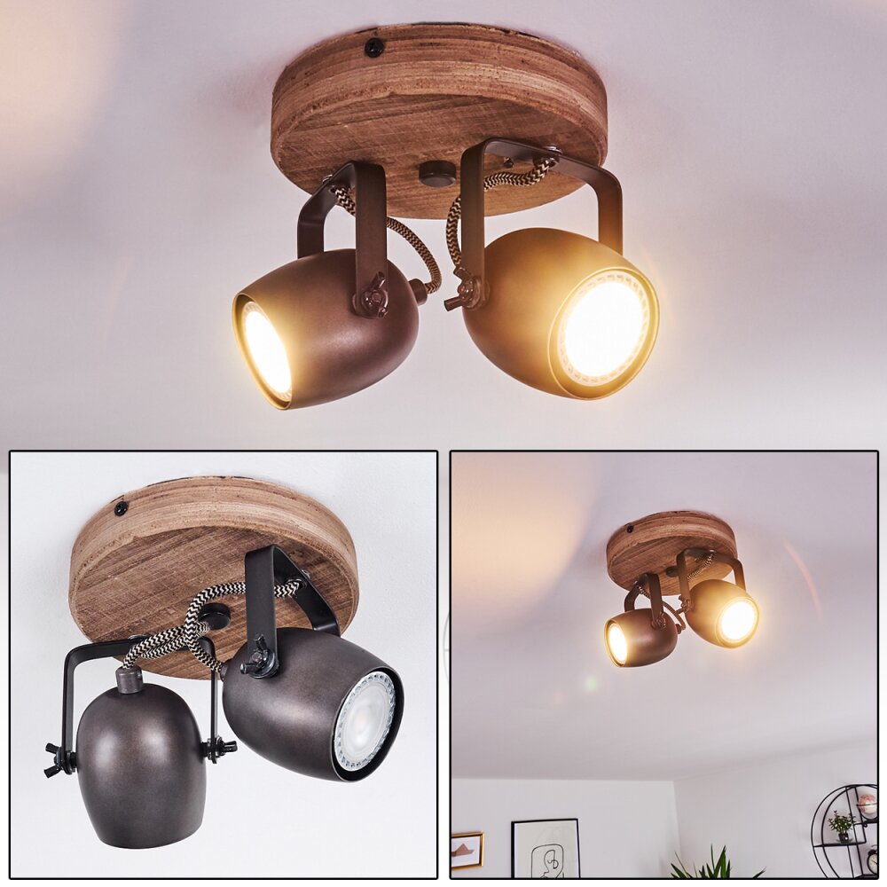 Kuah Deckenleuchte Schwarz, 2-flammig main product photo