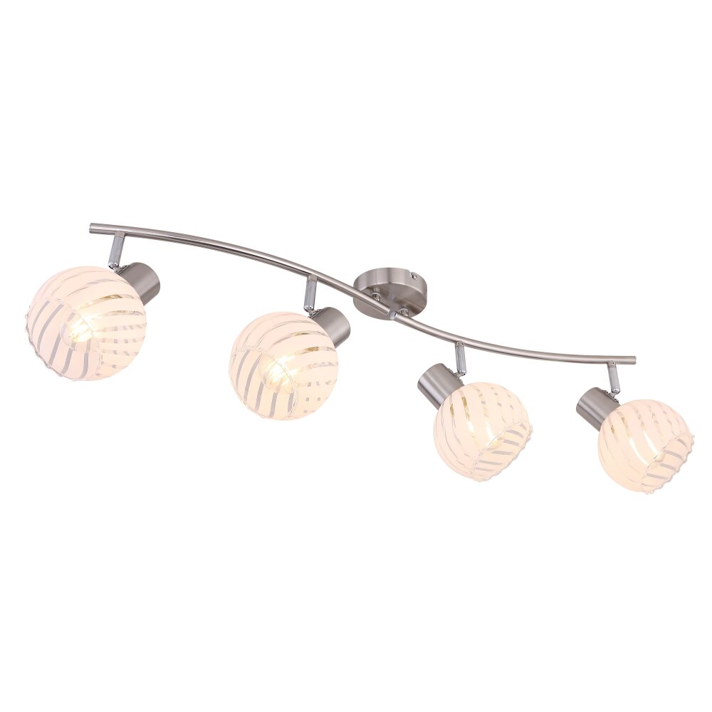 Globo WILLY Strahler Nickel-Matt, 4-flammig main product photo