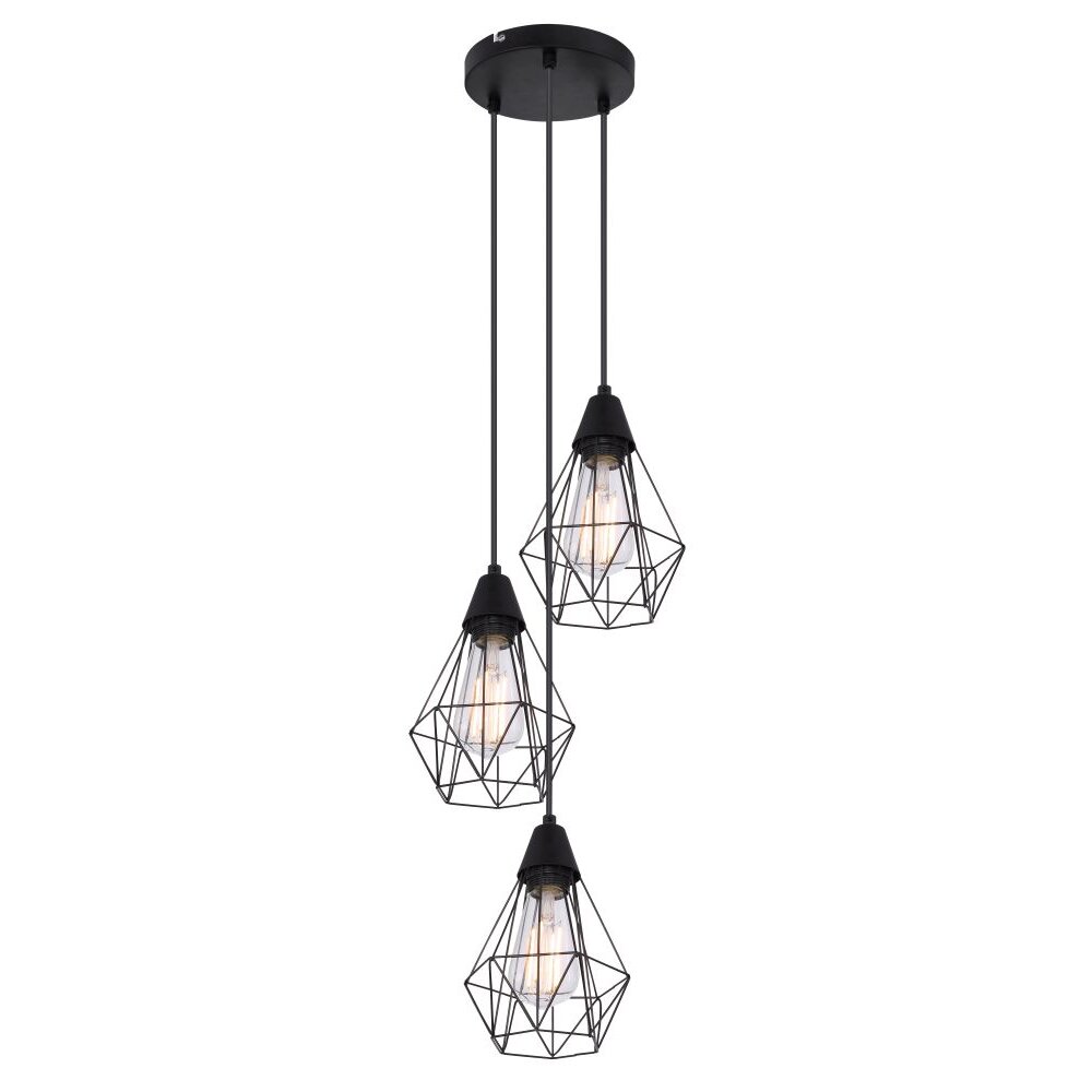 Globo ISABELLA Hängeleuchte Schwarz, 3-flammig main product photo