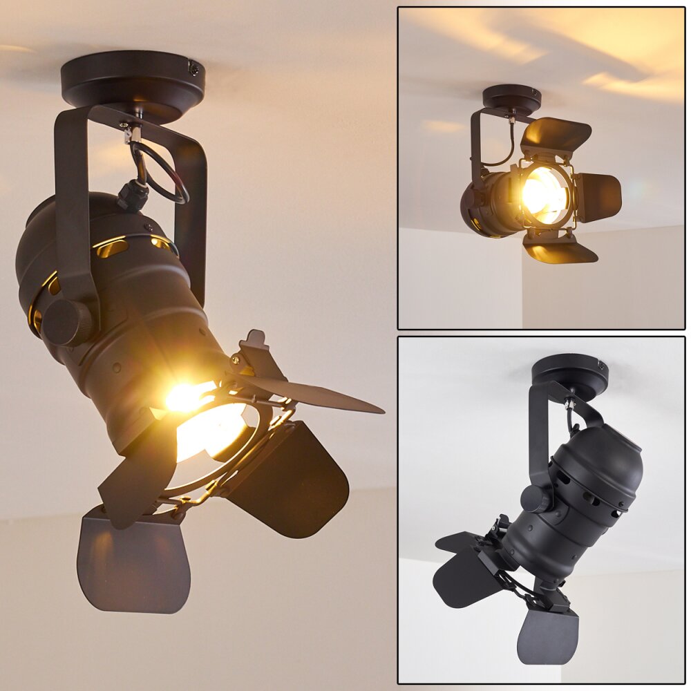 Lichinga Deckenleuchte Schwarz, 1-flammig main product photo