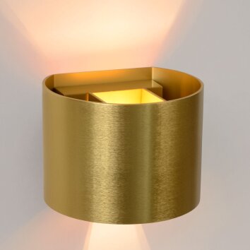 Lucide XIO Wandstrahler Gold, 1-flammig