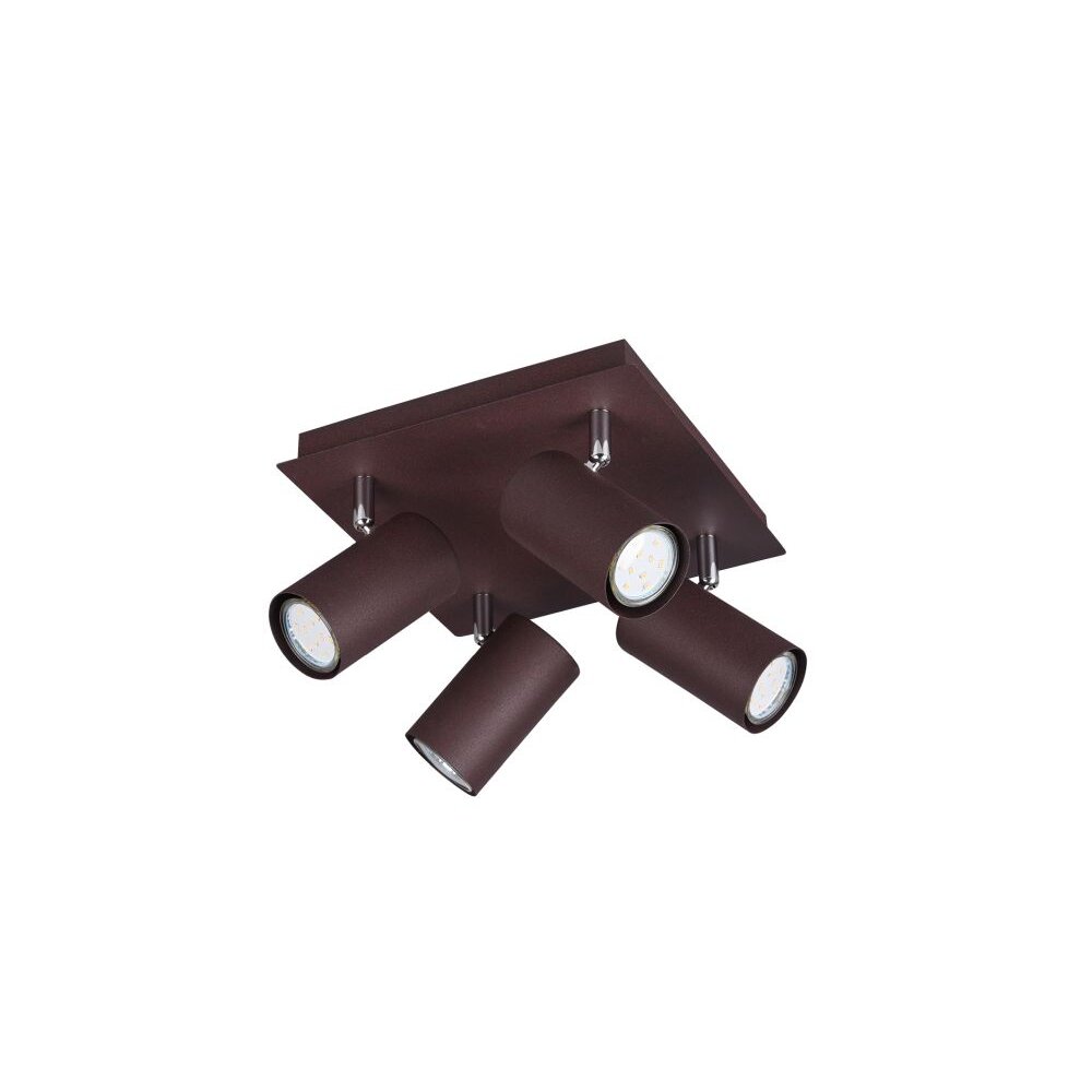 Trio Leuchten MARLEY Strahler Rostfarben, 4-flammig main product photo