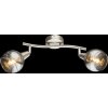 Globo ROMAN Deckenstrahler LED Nickel-Matt, 2-flammig