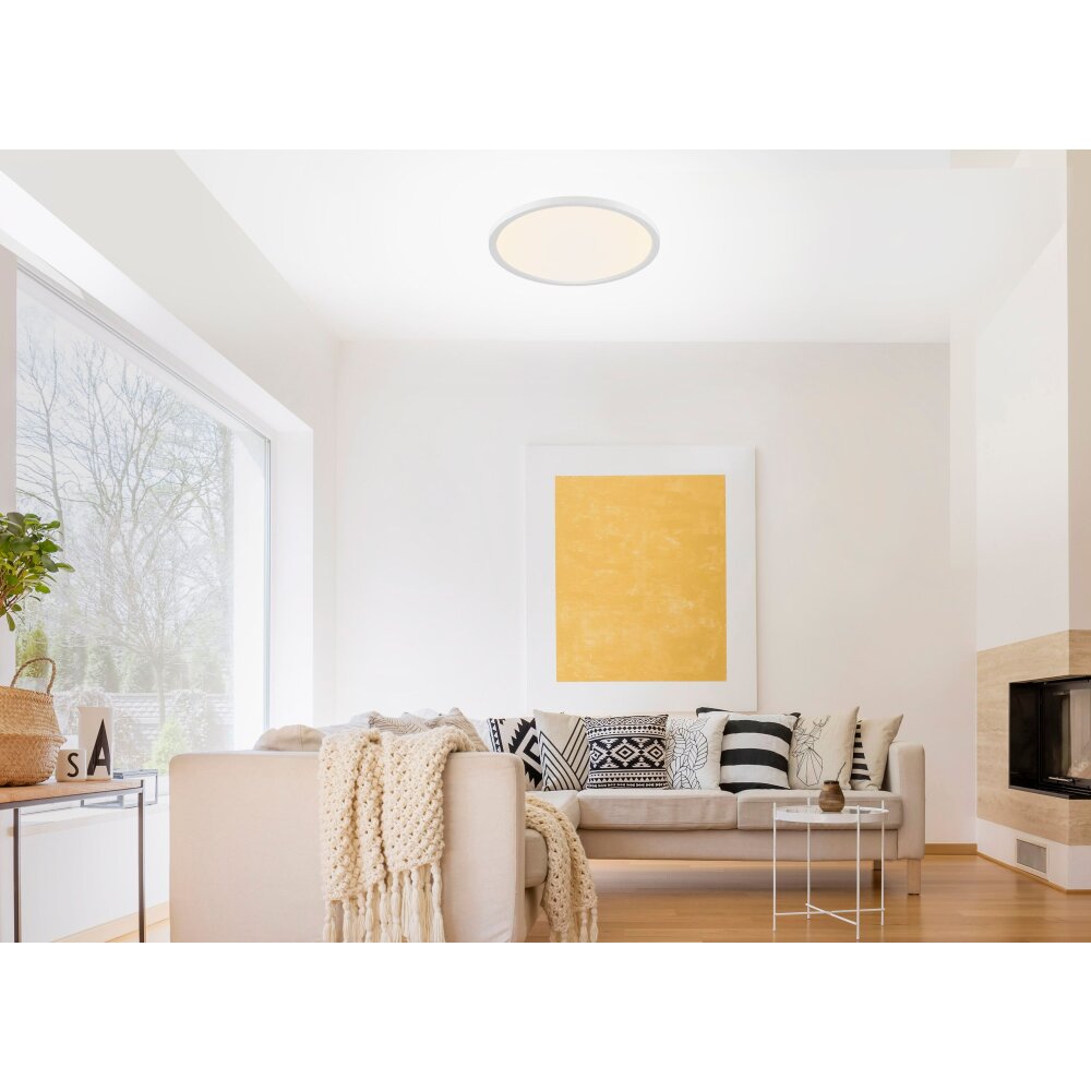 Leuchten Direkt FLAT Panel LED Weiß, 1-flammig, Fernbedienung main product photo