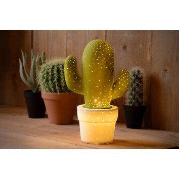 Lucide CACTUS Tischleuchte Grün, 1-flammig