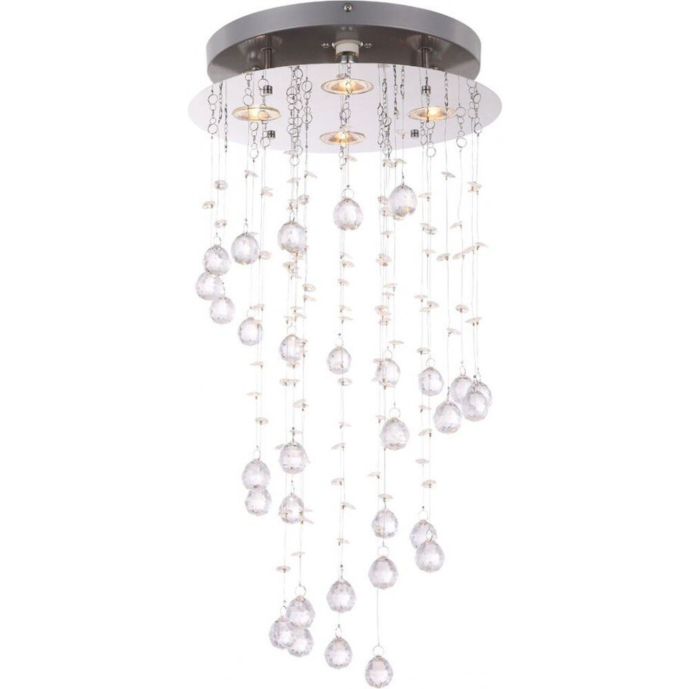Globo ST. TROPEZ Pendelleuchte LED Chrom, Klar, 4-flammig main product photo