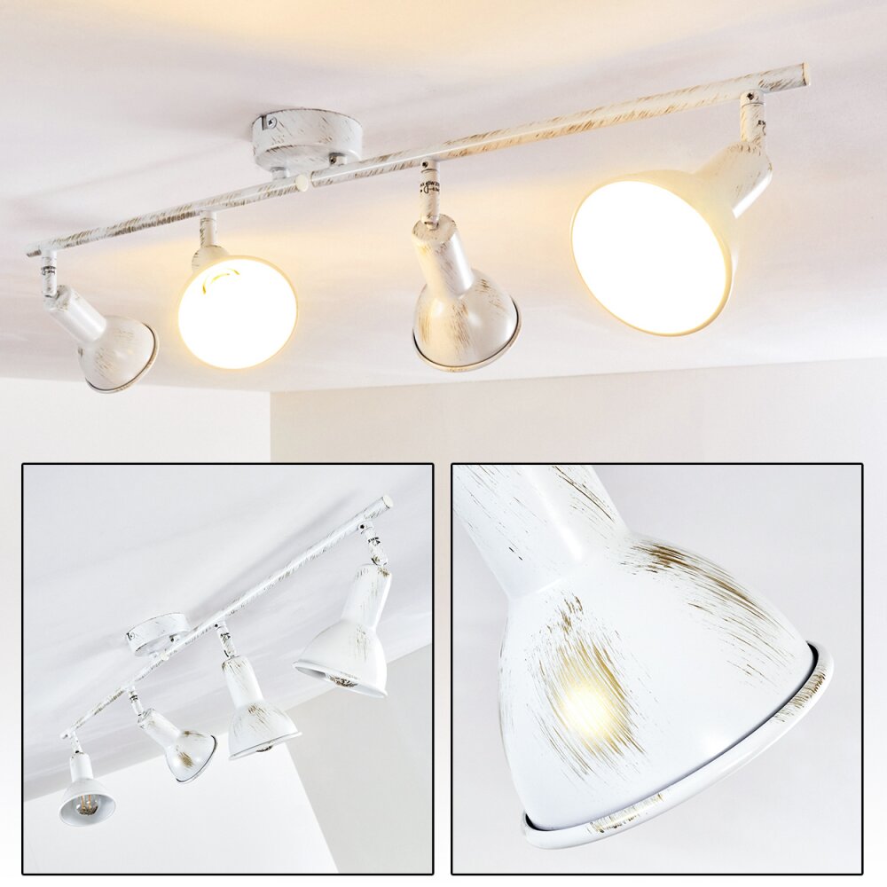 Polmak Deckenleuchte Gold, Weiß, 4-flammig main product photo
