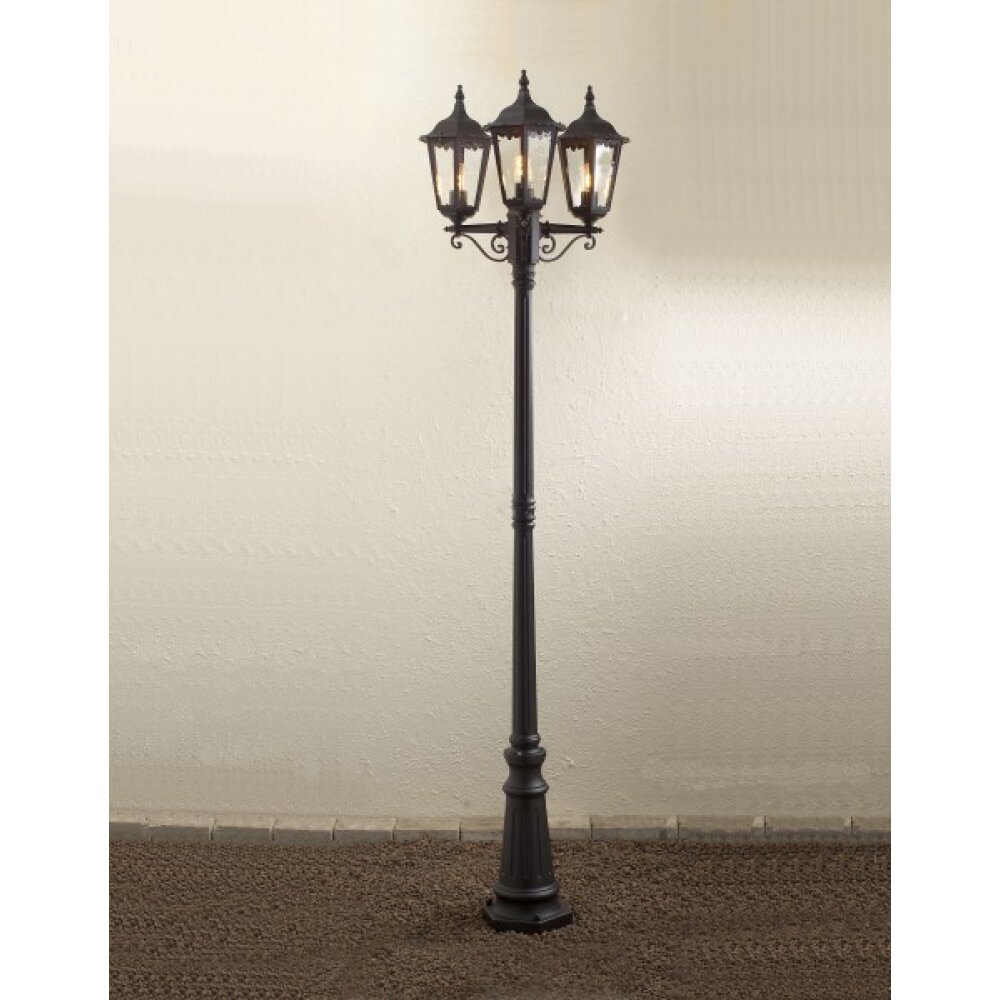 Konstsmide Firenze Kandelaber Schwarz, 3-flammig main product photo