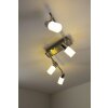 Trio Leuchten CLAPTON Deckenleuchte LED Aluminium, Chrom, Edelstahl, 4-flammig