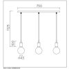 Lucide FIX MULTIPLE Pendelleuchten Schwarz, 3-flammig