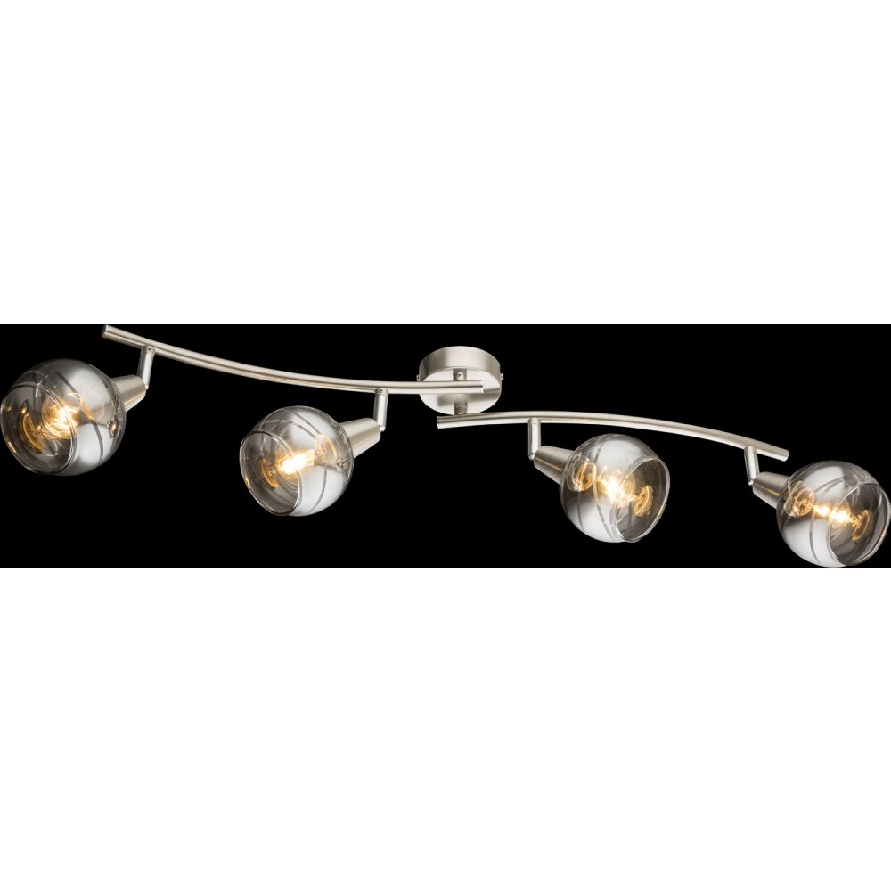 Globo ROMAN Deckenstrahler LED Nickel-Matt, 4-flammig main product photo