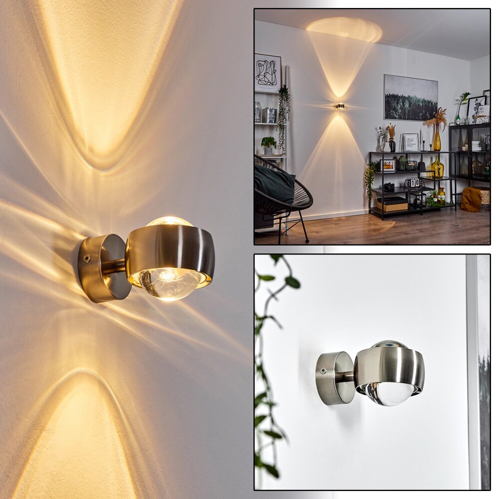Sapri Wandleuchte Nickel-Matt, 1-flammig main product photo