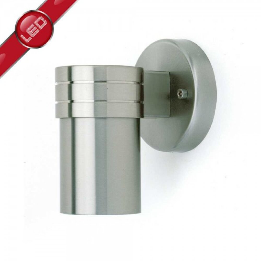 Brilliant Leuchten Hanni Außenwandstrahler Edelstahl, 1-flammig main product photo