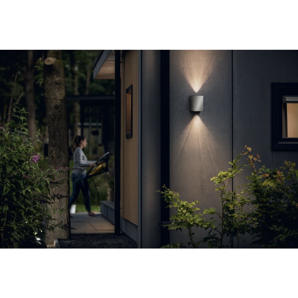 Philips Cistus Außenwandleuchte LED Edelstahl, 2-flammig main product photo