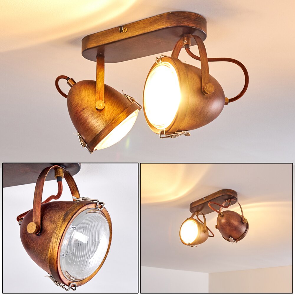Butikon Deckenleuchte Rostfarben, 2-flammig main product photo