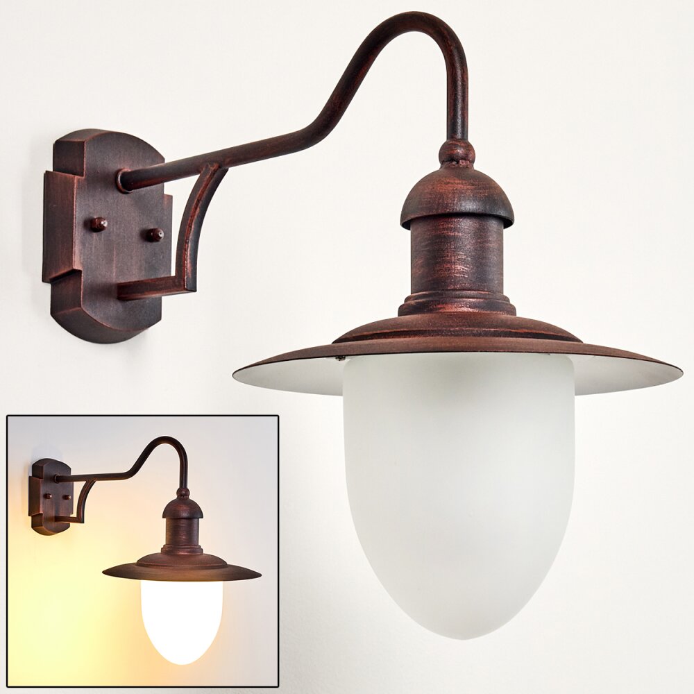 SURNU Außenwandleuchte Braun, Rostfarben, 1-flammig main product photo