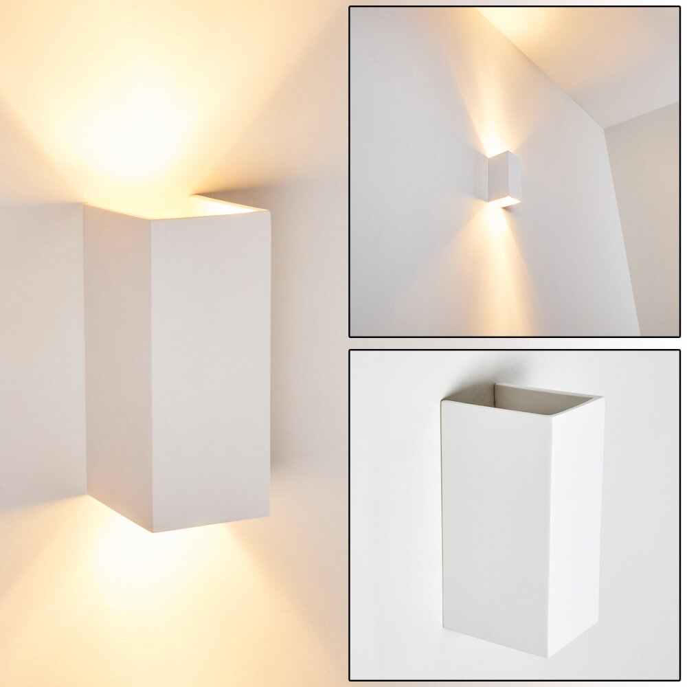 Aversa Wandleuchte Weiß, 2-flammig main product photo