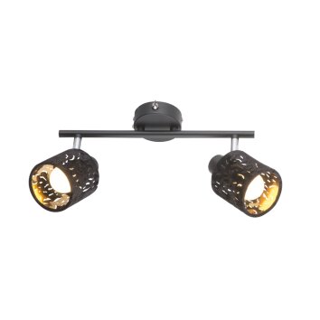 GLOBO TROY Strahler Schwarz, 2-flammig GLOBO TROY Strahler Schwarz, 2-flammig