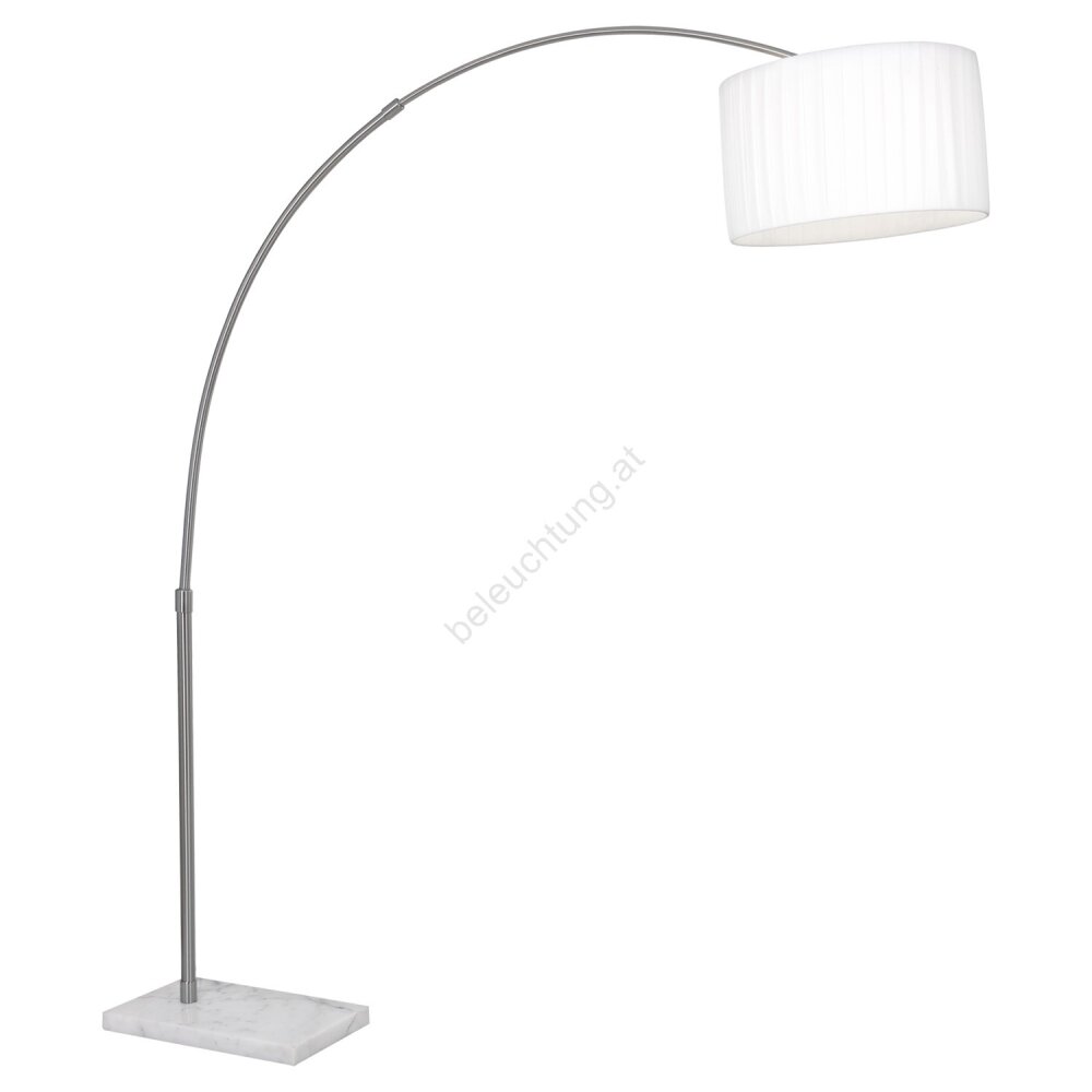Globo LA NUBE Stehleuchte Edelstahl, Nickel-Matt, Weiß, 1-flammig main product photo