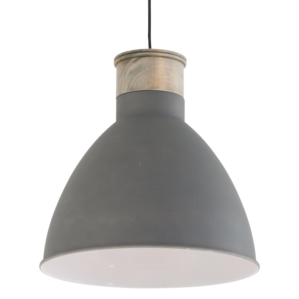 Steinhauer Vivette Hängeleuchte Grau, Holz hell, 1-flammig main product photo