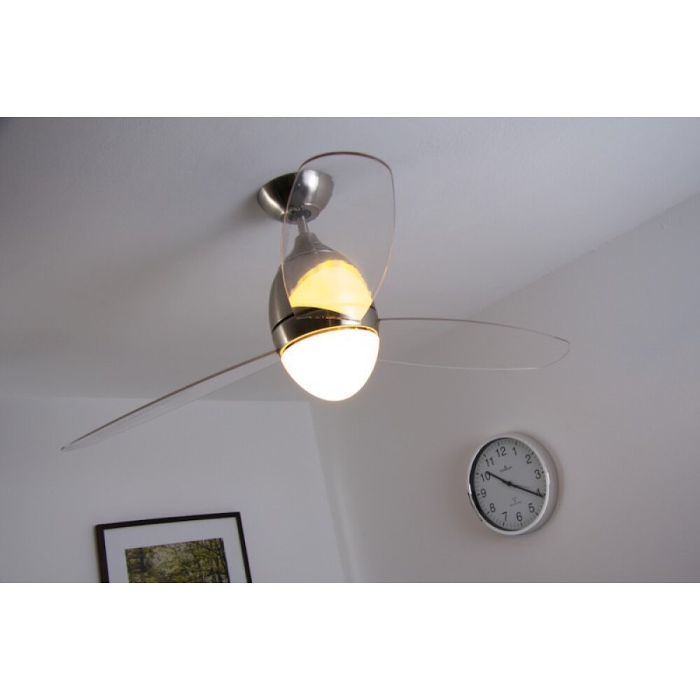 Globo PREMIER Ventilator Edelstahl, Nickel-Matt, 2-flammig main product photo