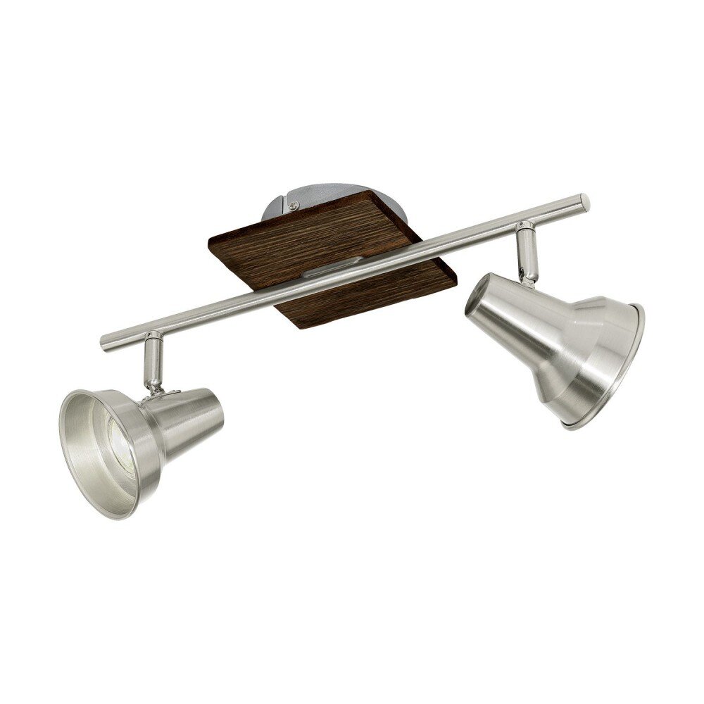 Eglo FILIPINA Deckenspot LED Braun, Nickel-Matt, 2-flammig main product photo