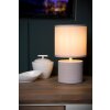 Lucide GREASBY Tischlampe Beige, 1-flammig