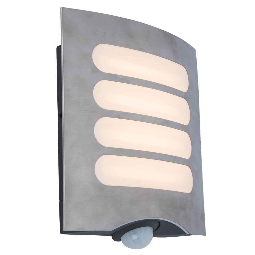 Lutec FARELL Aussenwandleuchte LED Anthrazit, 1-flammig, Bewegungsmelder main product photo