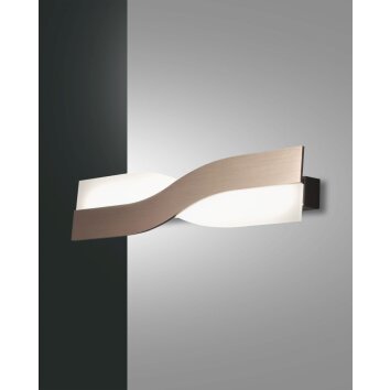 Fabas Luce Riace Wandleuchte LED Bronze, 1-flammig