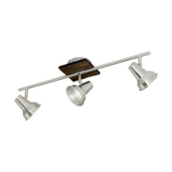 Eglo FILIPINA Deckenspot LED Braun, Nickel-Matt, 3-flammig