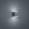 Helestra Kibo Außenwandleuchte LED Grau, 2-flammig