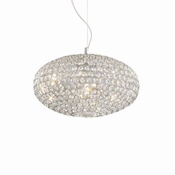 Ideal Lux ORION Hängeleuchte Chrom, Kristalloptik, 8-flammig Ideal Lux ORION Hängeleuchte Chrom, Kristalloptik, 8-flammig