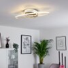 Krabi Deckenleuchte LED Nickel-Matt, 3-flammig, Fernbedienung