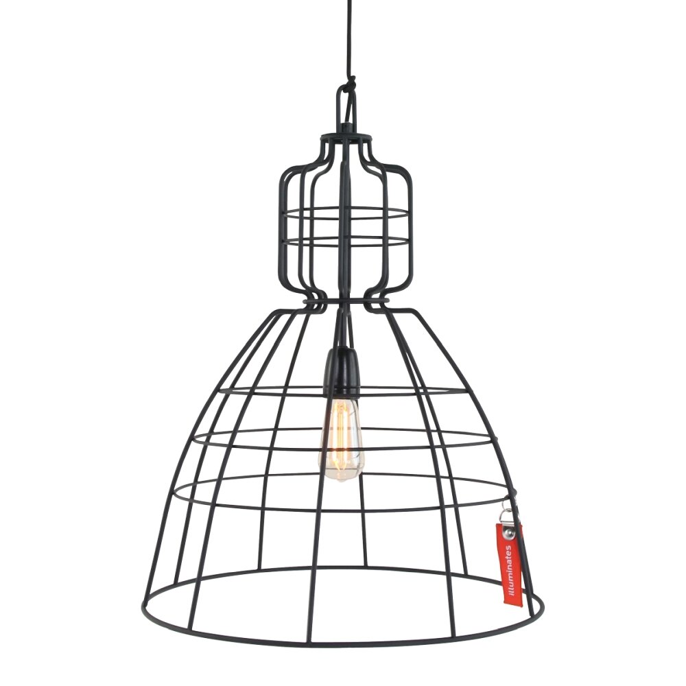 Steinhauer Mark III Pendelleuchte Schwarz, 1-flammig main product photo