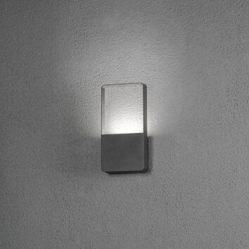 Konstsmide Leuchten Matera Außenwandleuchte LED Schwarz, 1-flammig Konstsmide Leuchten Matera Außenwandleuchte LED Schwarz, 1-flammig