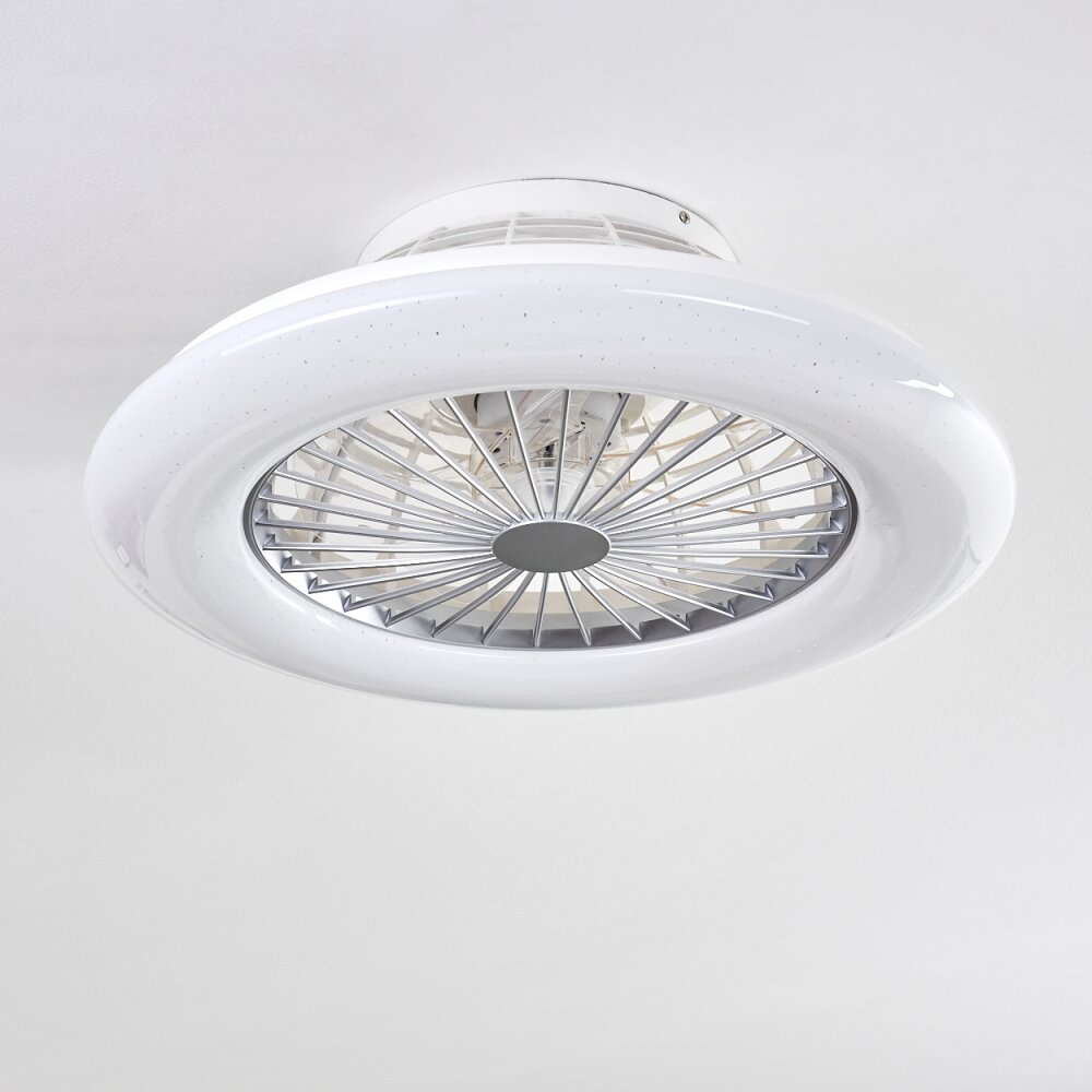 Piraeus Deckenventilator LED Titan, Weiß, 1-flammig, Fernbedienung