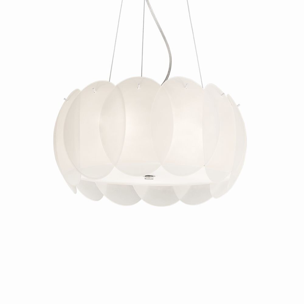 Ideal Lux OVALINO Hängeleuchte Weiß, 5-flammig main product photo