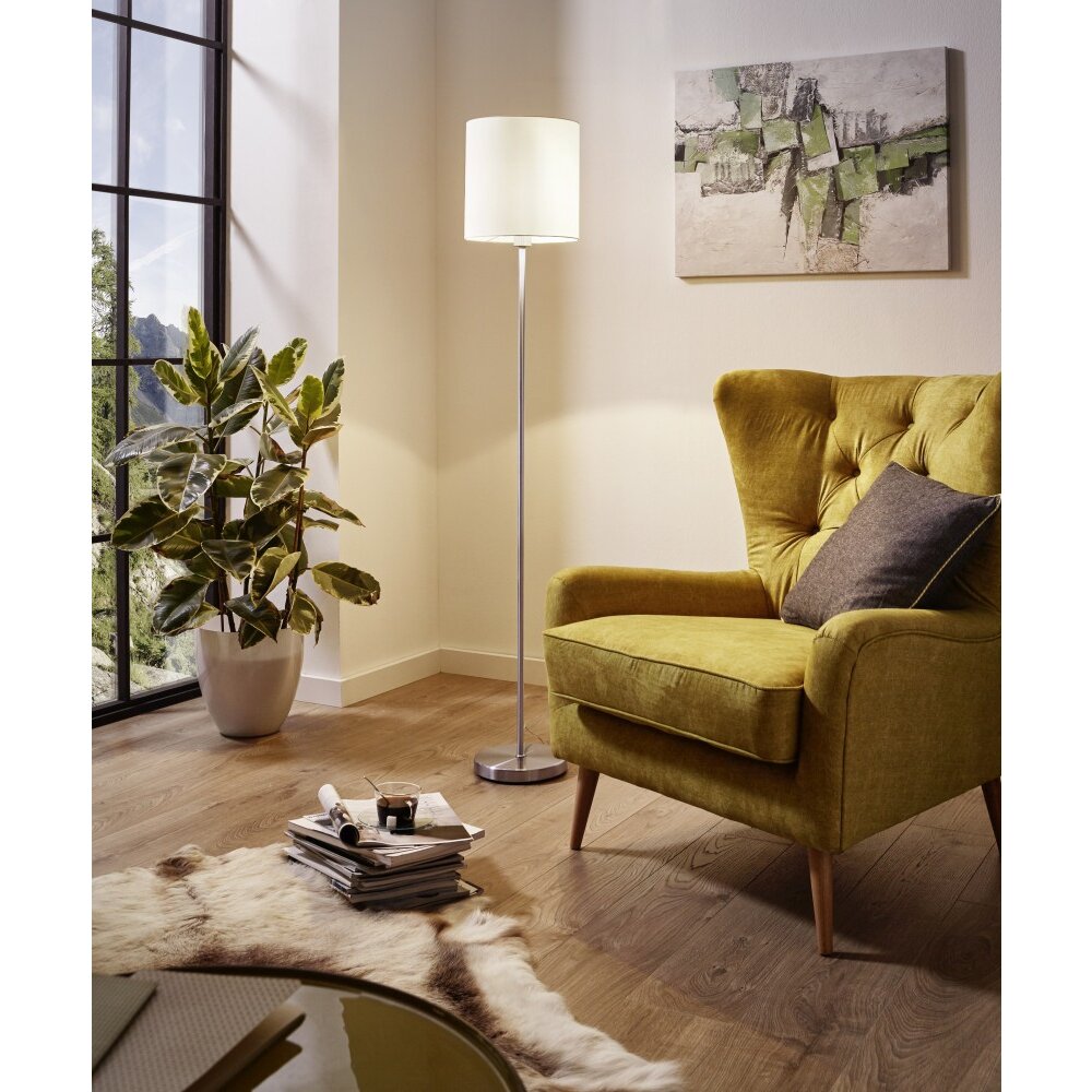 Eglo PASTERI Stehleuchte Nickel-Matt, 1-flammig main product photo
