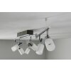 Trio Leuchten CLAPTON Deckenleuchte LED Aluminium, Chrom, Edelstahl, 6-flammig