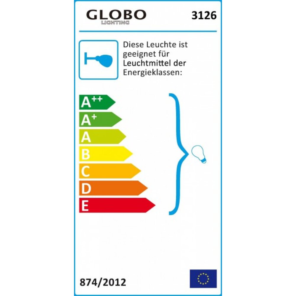 Globo ATLANTA Außenlampe Braun, Rostfarben, Transparent, Klar, 1-flammig