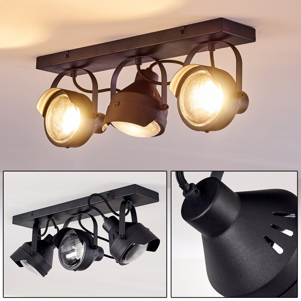 Rahway Deckenleuchte Schwarz, 3-flammig main product photo